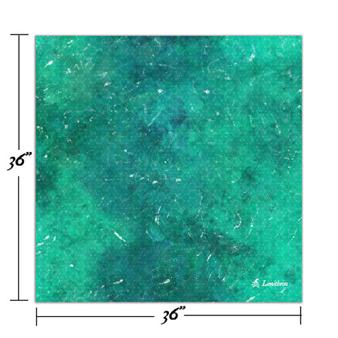 Water Textured Hex Map 36" x 36"