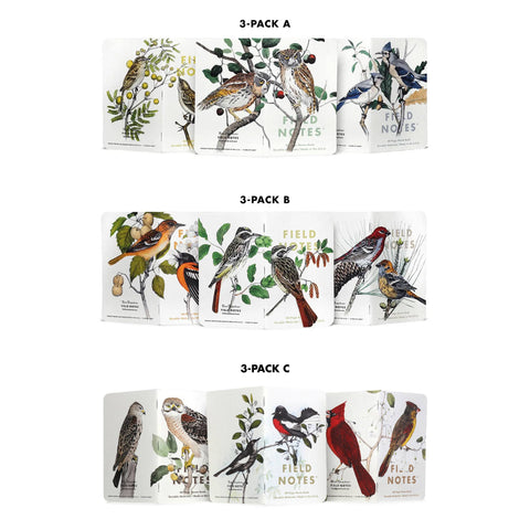 Birds and Trees of North America Ruled Journal 3-Pack