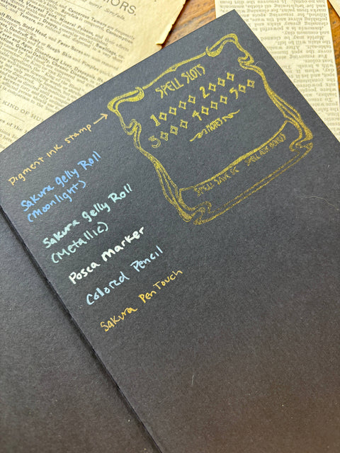 The Oracle - Black Paper Sketchbook