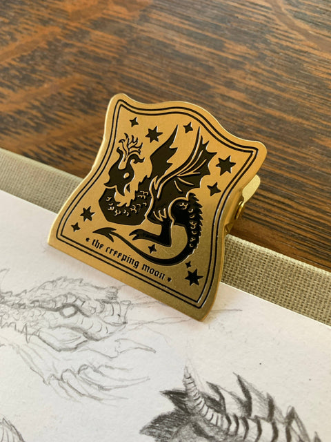 Draco Brass Journal Clip