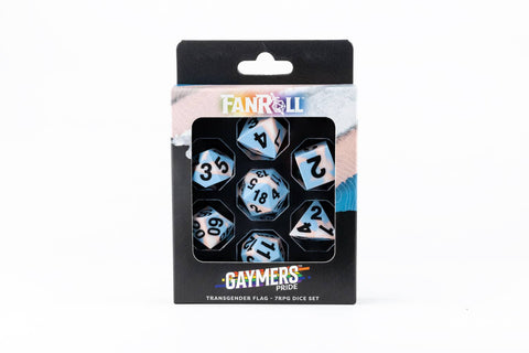 Pride Silicone Polyhedral Gaming Dice Set