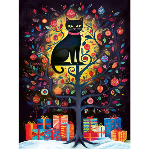 Black Cat - Hidden in the Tree 300 Piece EZ Grip Jigsaw Puzzle