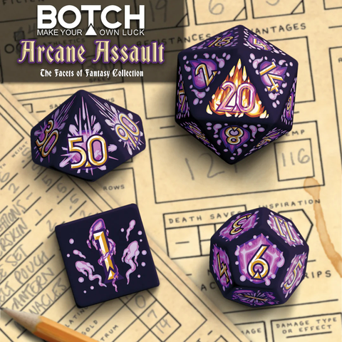 Arcane Assault Premium Polyhedral Dice Set