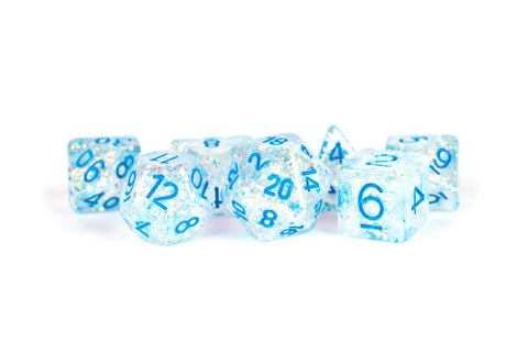 Resin Flash Glitter Polyhedral Dice Set