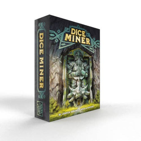 Dice Miner game box with fantasy-themed artwork on a white background