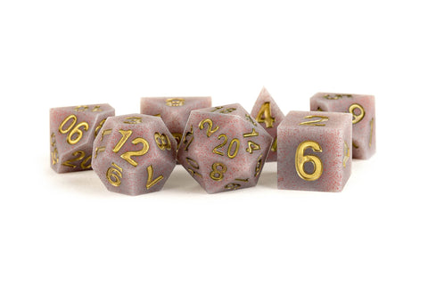 Sharp Edge Silicone Rubber Dice Set - Tabletop Bookshelf
