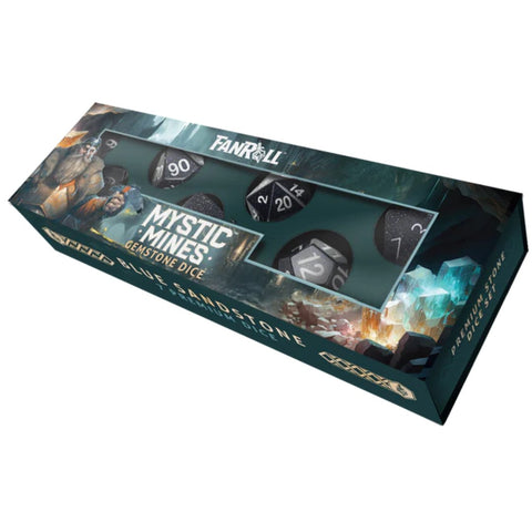 Mystic Mines Gemstone Poly Dice Sets - Tabletop Bookshelf