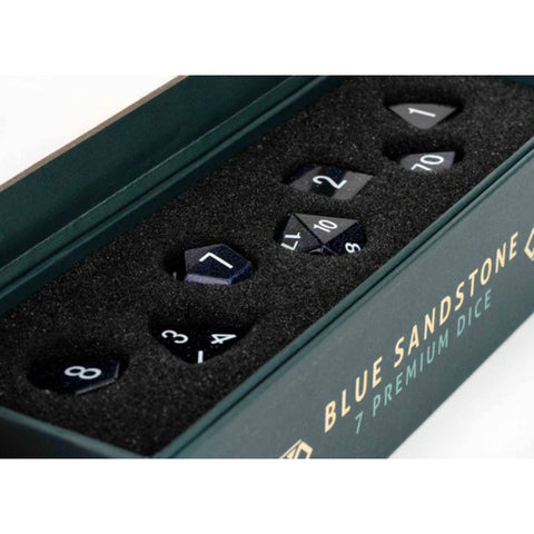 Mystic Mines Gemstone Poly Dice Sets - Tabletop Bookshelf