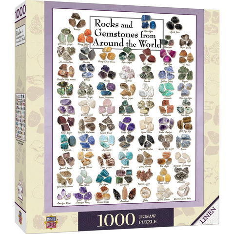 Rocks & Gemstones from Around the World 1000 Piece Puzzle