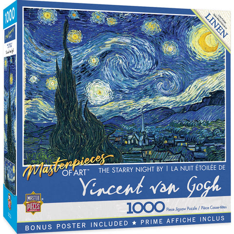 Masterpieces of Art - The Starry Night 1000 Piece Puzzle