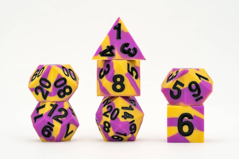 Pride Silicone Polyhedral Gaming Dice Set