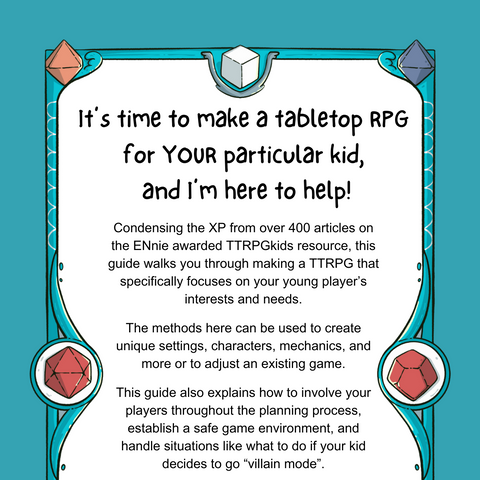 Making a Tabletop RPG for Your Particular Kid