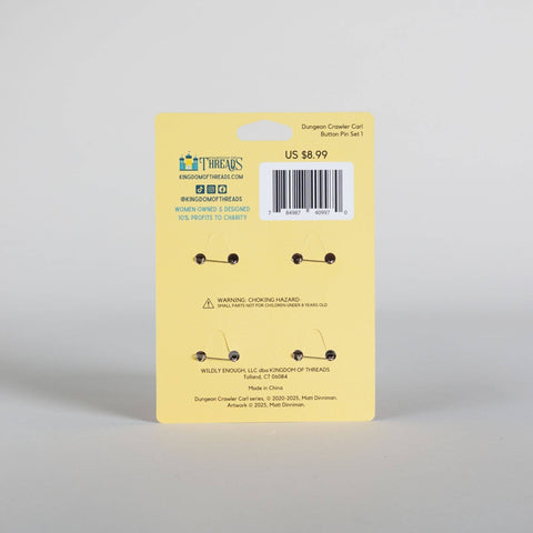 Dungeon Crawler Carl Button Pin Set