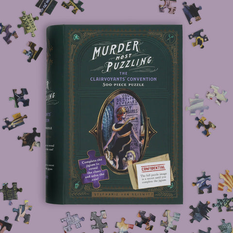 Murder Most Puzzling: The Clairvoyants' Convention 500-Piece Jigsaw Puzzle [SCRATCH & DENT]