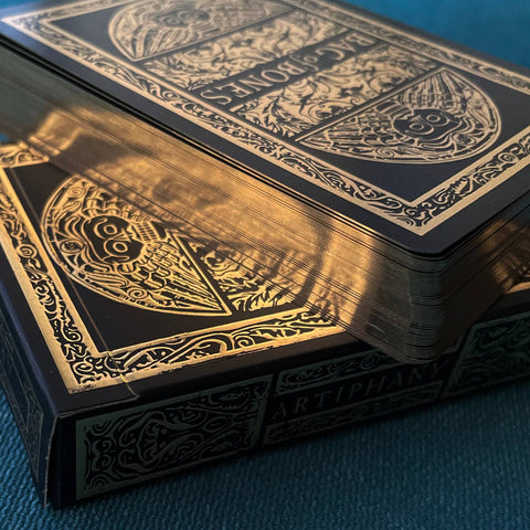 Bag of Bones Playing Cards - Premium Gold Edition - Tabletop Bookshelf