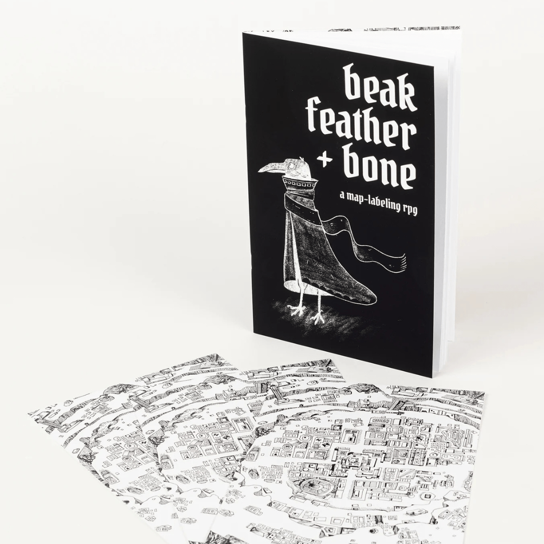 Beak, Feather, & Bone Tabletop Bookshelf