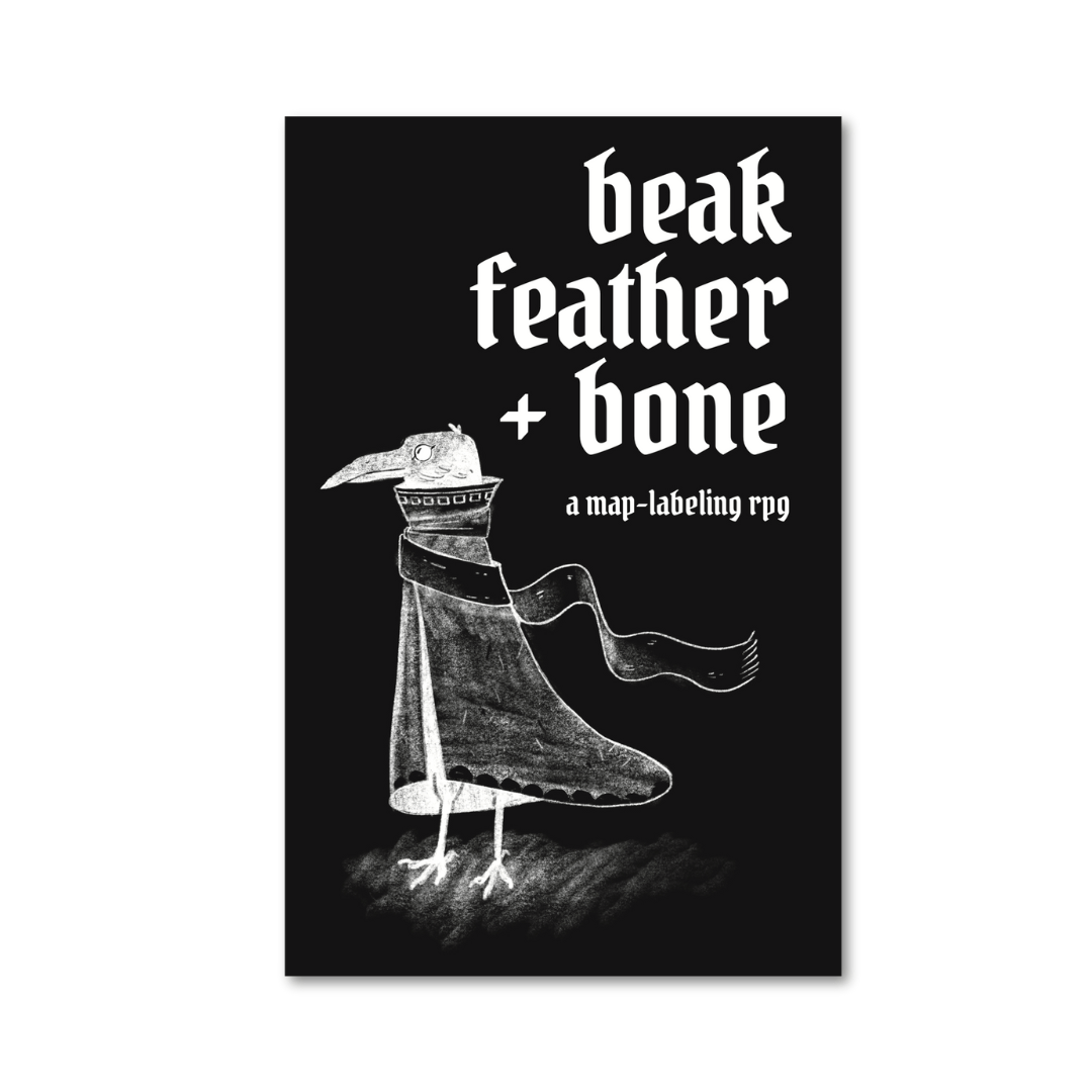 Beak, Feather, & Bone Tabletop Bookshelf