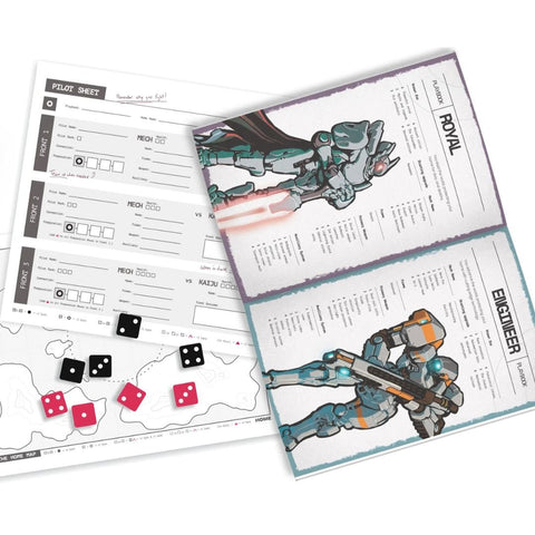 HOME - Mech x Kaiju Mapmaking RPG - Tabletop Bookshelf