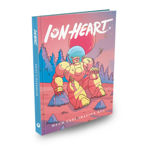 Book titled 'Ion Heart' with colorful cover design on a white background