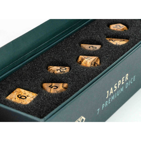 Mystic Mines Gemstone Poly Dice Sets - Tabletop Bookshelf