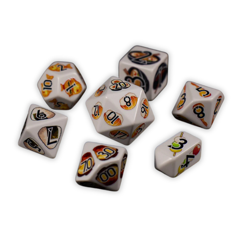 Kawaii Cuisine Premium Polyhedral Dice Set
