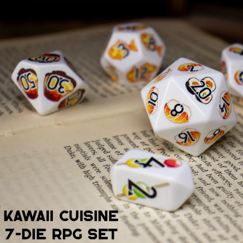 Kawaii Cuisine Premium Polyhedral Dice Set