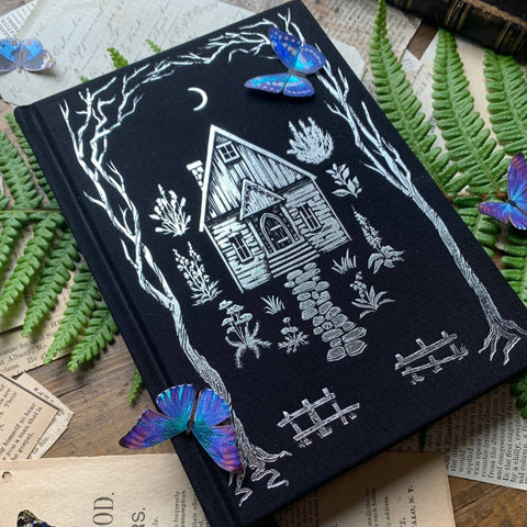 The Grimoire - Premium Lined Journal Notebook - Tabletop Bookshelf