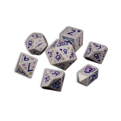 Magic Princess Premium Polyhedral Dice Set
