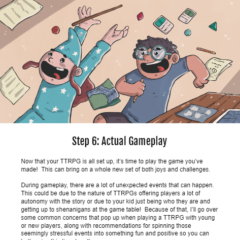 Making a Tabletop RPG for Your Particular Kid