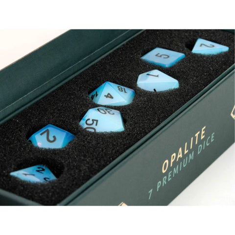 Mystic Mines Gemstone Poly Dice Sets - Tabletop Bookshelf