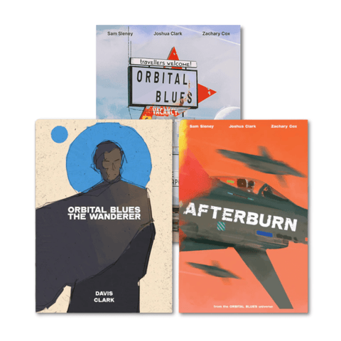 Orbital Blues Bundle - Tabletop Bookshelf