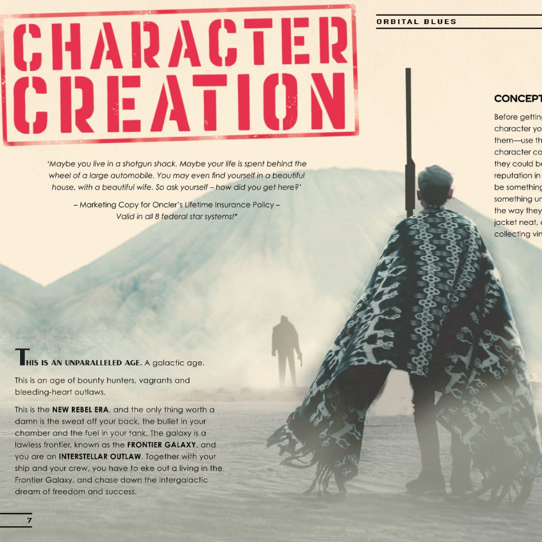 Orbital Blues - A Space Western RPG – Tabletop Bookshelf