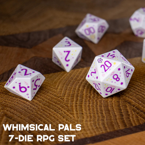 Whimsical Pals Premium Polyhedral Dice Set
