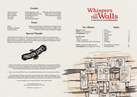 Whispers in the Walls Second Edition - Tabletop Bookshelf