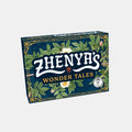 Board game box titled 'Zhenya's Wonder Tales' with floral design on a white background