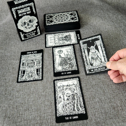 Darkside Skeleton Tarot Cards Deck - Tabletop Bookshelf