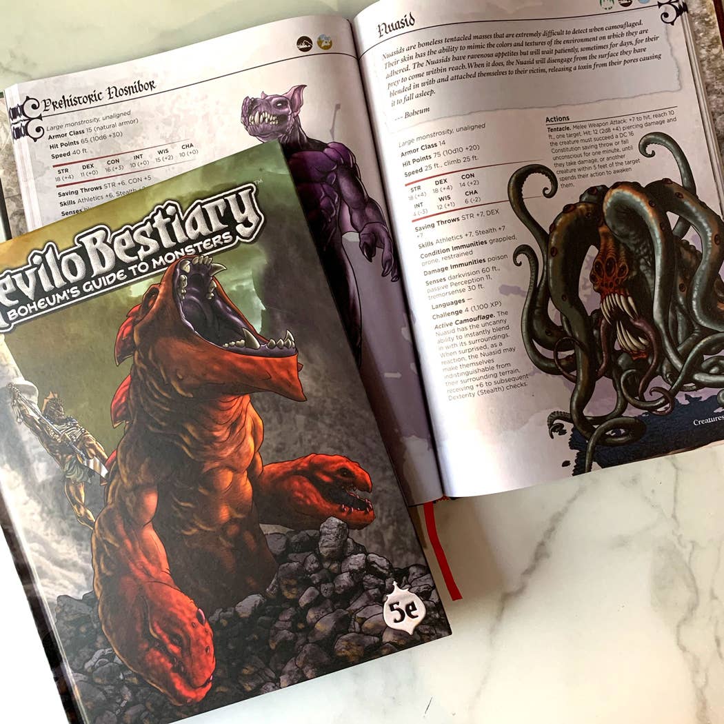 Revilo Bestiary: Boheum's Guide to Monsters - Tabletop Bookshelf