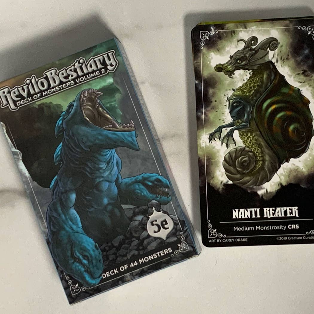 Revilo Bestiary: Deck of Monsters 2 - Tabletop Bookshelf