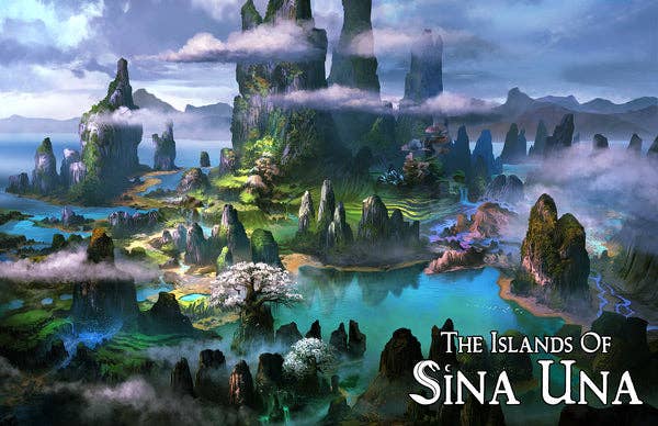 The Islands of Sina Una - Tabletop Bookshelf