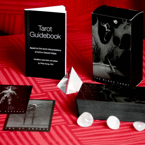 The Black Tarot Modern Tarot Cards Deck - Tabletop Bookshelf